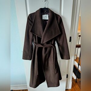 Babaton Montage Coat - Deep Brown - Like New Condition